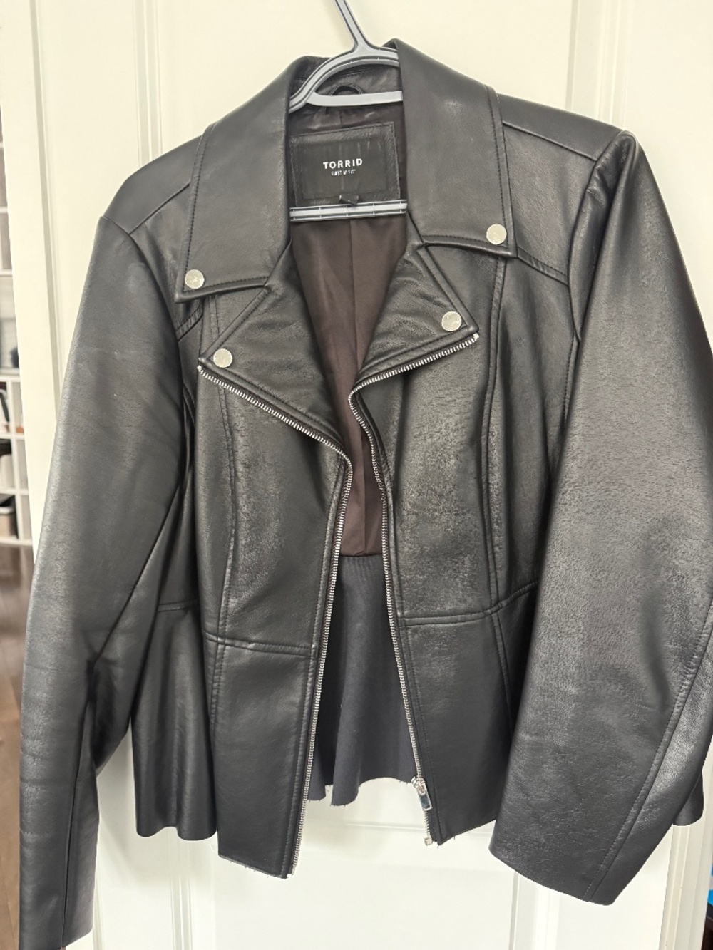 Torrid faux leather motorcycle jacket